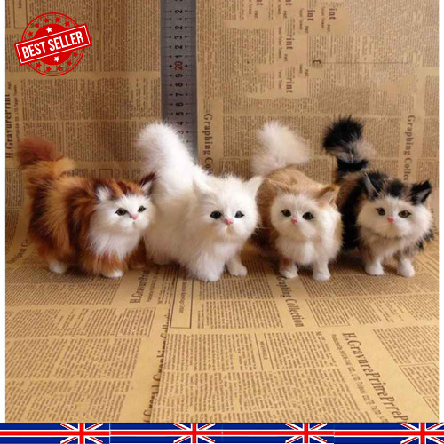 Realistic cute cat - cute, toy