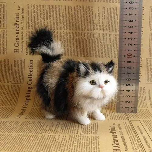 Cute realistic cat plush - realistic,