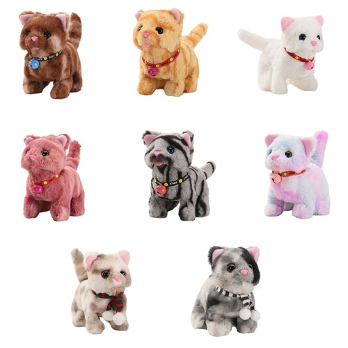 Interactive plush cat toy with - toy,