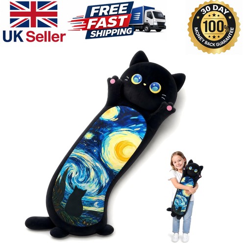 Long starry cat - starry, pillow
