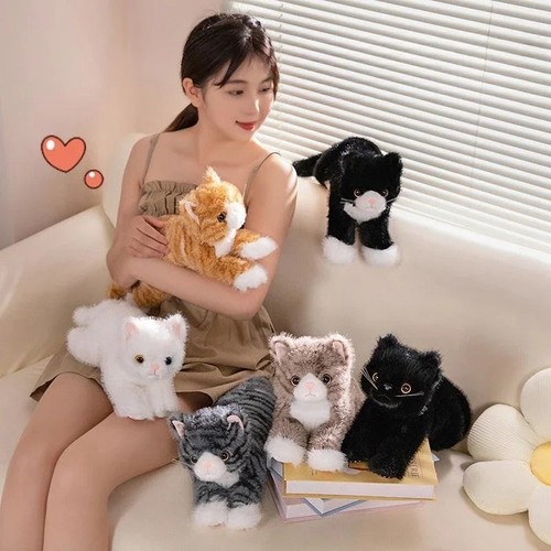 Realistic kitten plush - toy, –