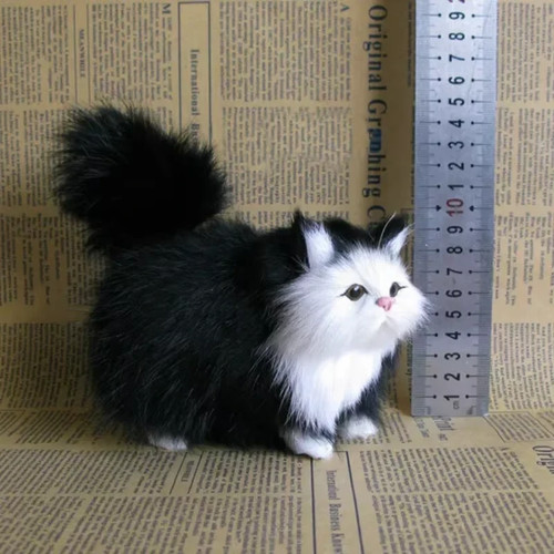 Cute realistic cat plush toy - cute,