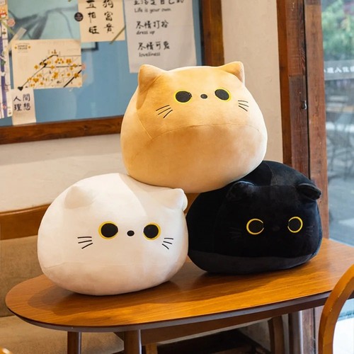 Cute cat plush pillow - pillow, soft