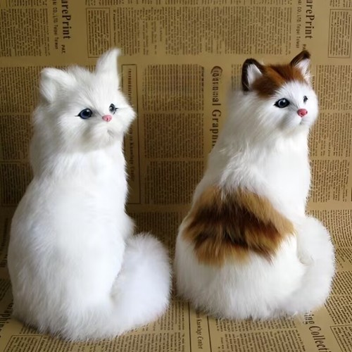 Realistic cat stuffed - realistic,