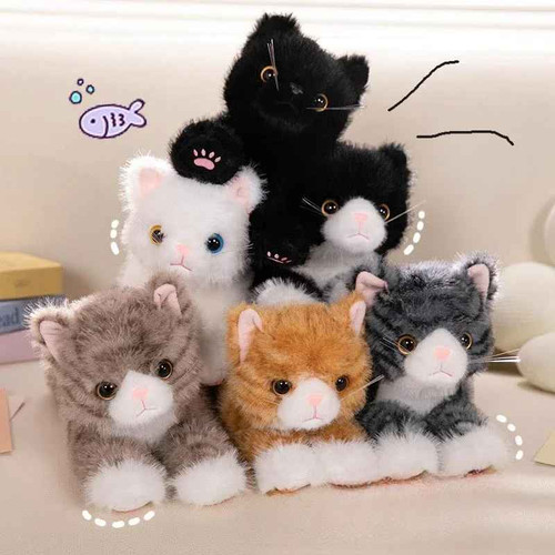 Realistic kitten plush toy - toy, –