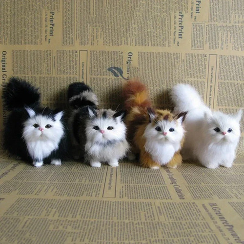 Cute realistic cat plush - realistic,