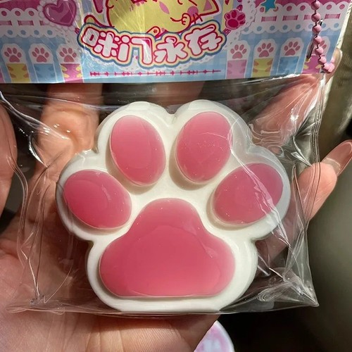 Cute cat paw squishy - paw,