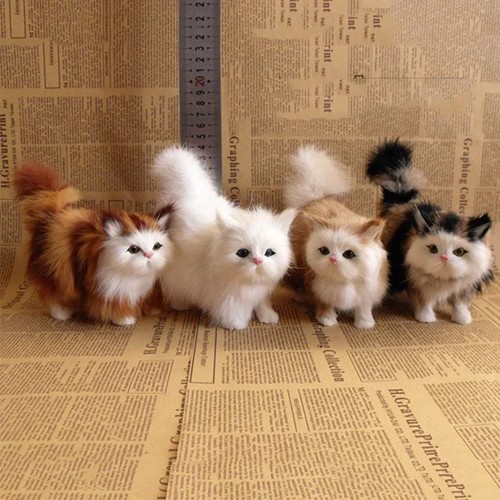 Realistic cute cat plush - realistic,